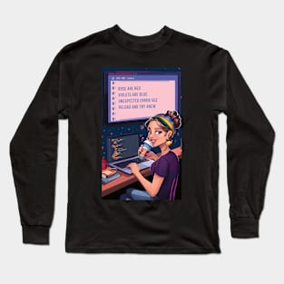 Roses are red... (funny poem for programmers) Long Sleeve T-Shirt